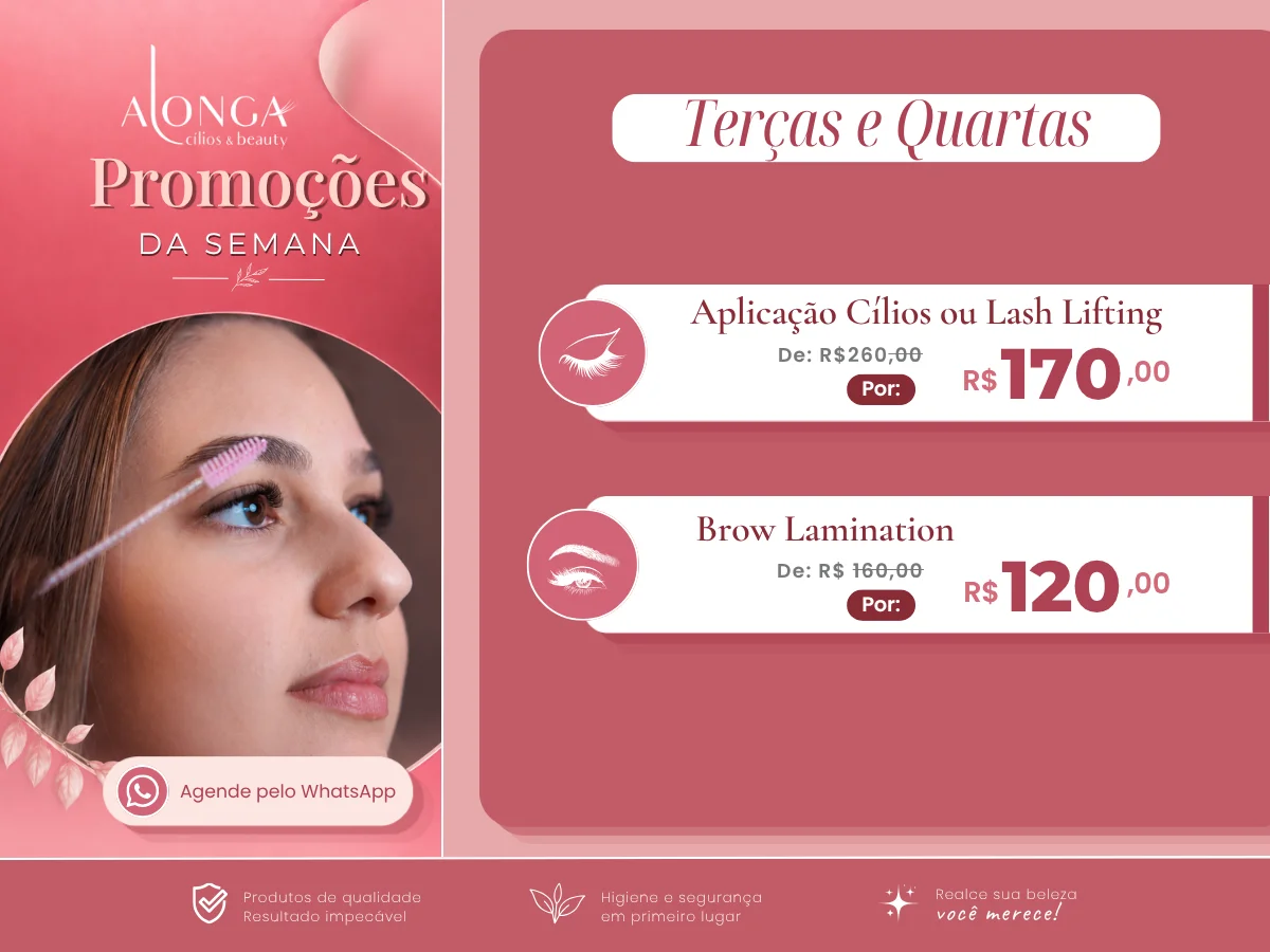 Promoção Cílios e Sobrancelhas